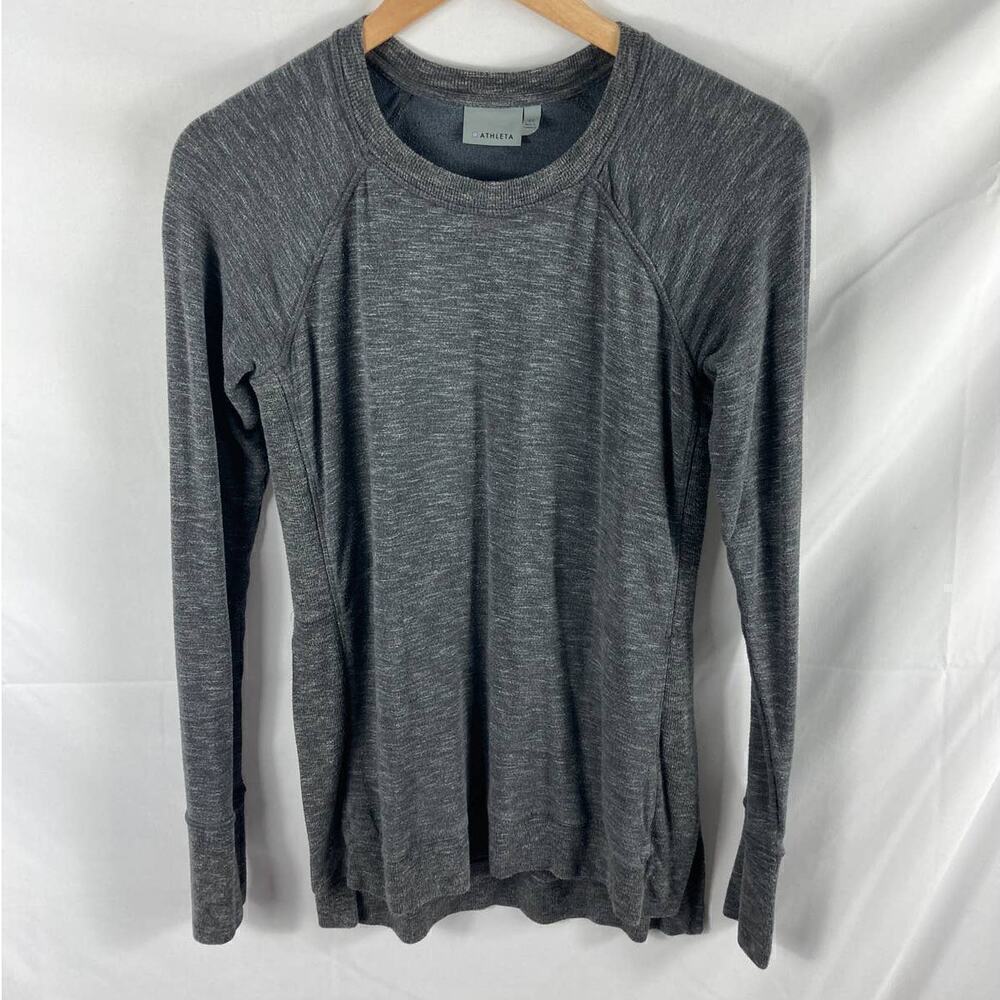 Athleta CYA Pullover Long Sleeve Top Side Slits XS